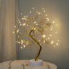 Tabletop Bonsai Tree Branch Light; 72LED Wire String Lights With Touch Switch; USB Operated Artificial Tree Lamp For Bedroom; Desktop; Christmas Party - Image 8