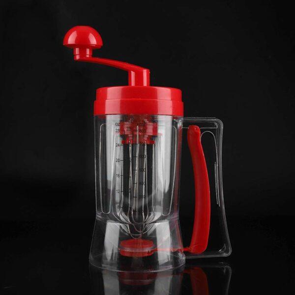 Batter Mixer, Handheld Manual Pancake Cake Batter Mixer Dispenser Baking Tool - Image 2