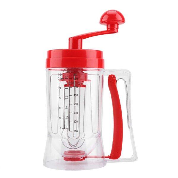Batter Mixer, Handheld Manual Pancake Cake Batter Mixer Dispenser Baking Tool - Image 3