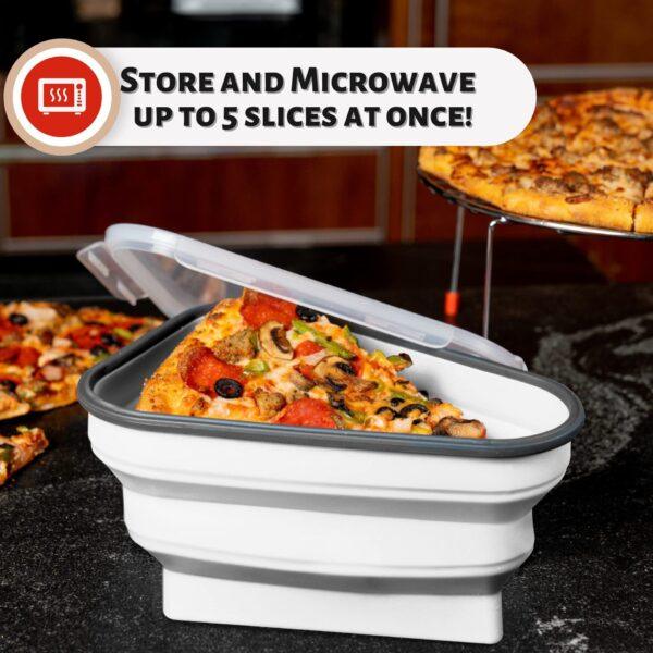 Silicone Folding Pizza Box Reusable Triangular Pizza Packing Box Takeaway Box - Image 3