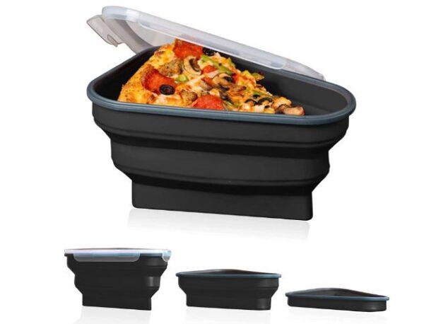 Silicone Folding Pizza Box Reusable Triangular Pizza Packing Box Takeaway Box - Image 7