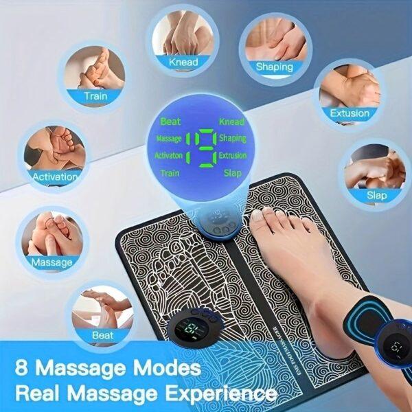 USB Rechargeable Foot Massager Mat - Relax and Rejuvenate Your Feet with Leg Circulation and Massage - Perfect Gift for Parents, Wife, and Husband - Image 17