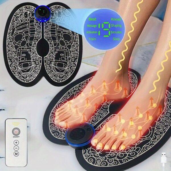 USB Rechargeable Foot Massager Mat - Relax and Rejuvenate Your Feet with Leg Circulation and Massage - Perfect Gift for Parents, Wife, and Husband - Image 19