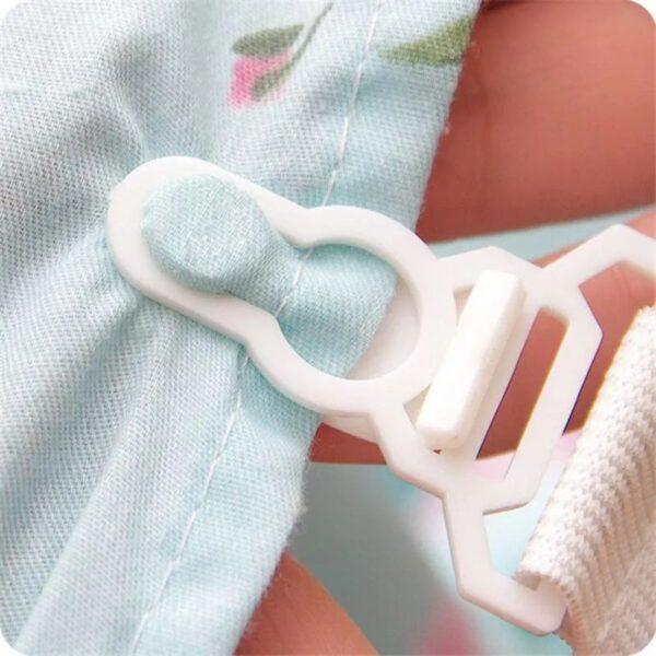 4 pieces of white bed sheet mattress cover blanket household clip clip retainer fastener non-slip - Image 6
