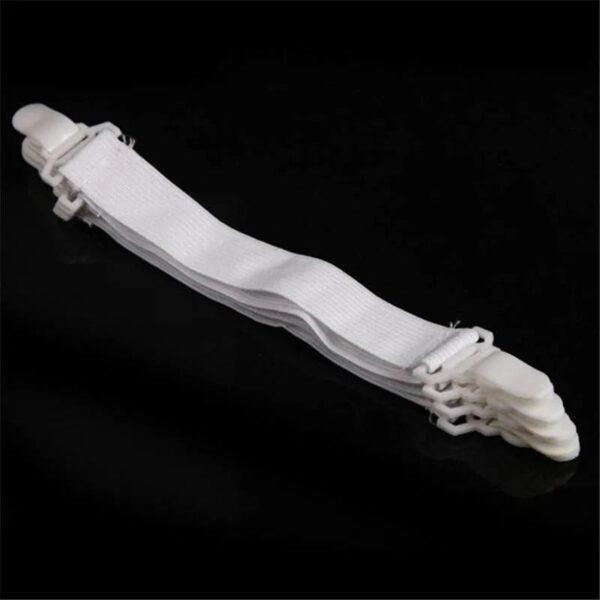 4 pieces of white bed sheet mattress cover blanket household clip clip retainer fastener non-slip - Image 4