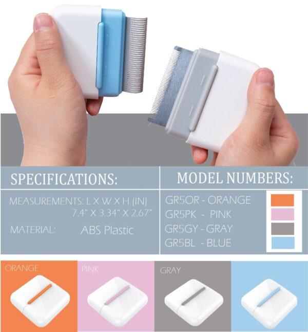 Pet Life 'Zipocket' 2-in-1 Underake and Stainless Steel Travel Grooming Pet Comb - Image 4