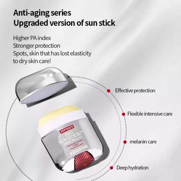 Bio Sun Stick PRO, 20.0 grams, Sun Stick with SPF50 UV Protection No Sticky for All Type Skin, Face and Body, Less Stress - Image 3