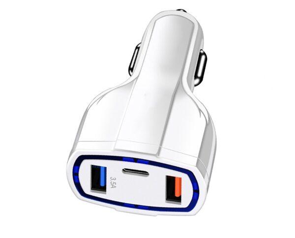 3 Port Fast Charge 3.0 Car Charger - Image 7