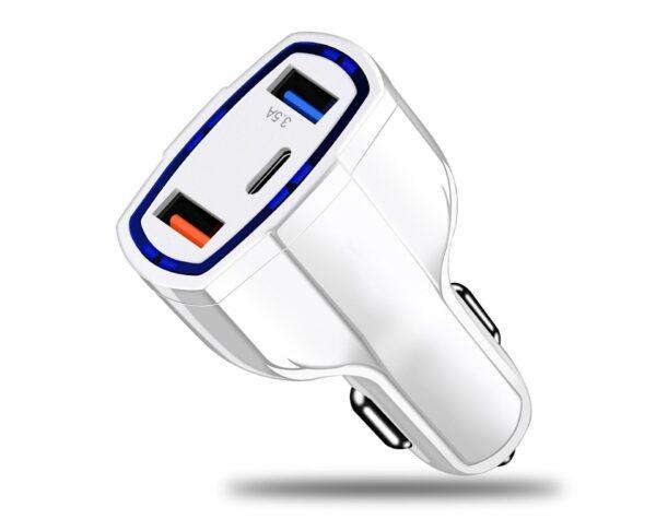 3 Port Fast Charge 3.0 Car Charger - Image 6