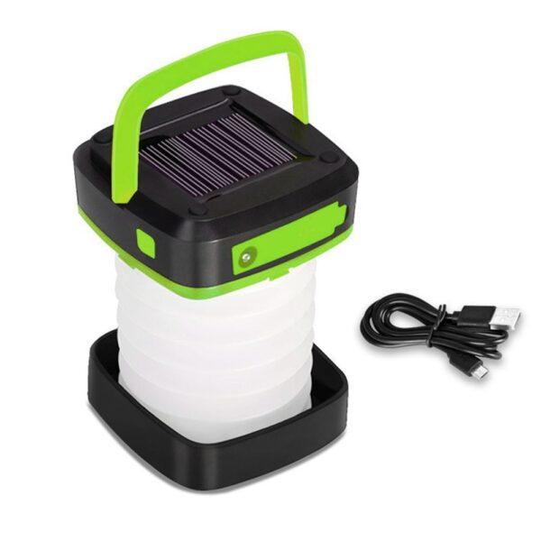 Portable USB Rechargeable Foldable/Retractable Solar Camping Lamp; Multi-Functional LED Light For Hiking; Fishing; Hunting - Image 10