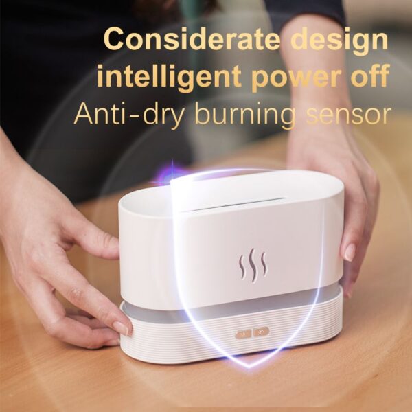 Aroma Diffuser Flame Light Mist Humidifier Aromatherapy Diffuser With Waterless Auto-Off Protection For Spa Home Yoga Office - Image 7