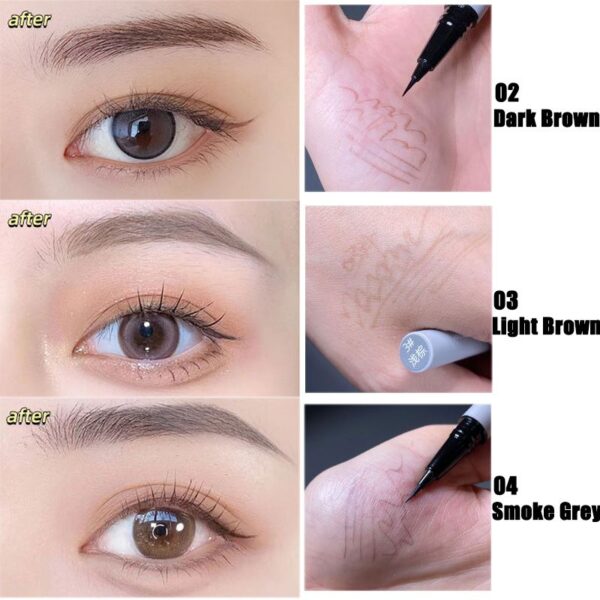 3/1 Pcs Liquid Wenkbrauw Tattoo Potlood 0.01Mm Ultra Dunne Kop Waterdichte Wenkbrauw Pen Zweet-Proof Gemakkelijk Om Kleur eye Cosmetische Make-Up - Image 43