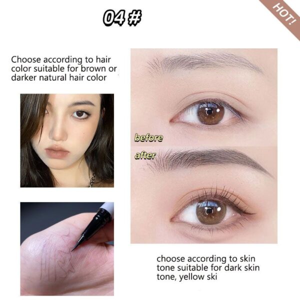 3/1 Pcs Liquid Wenkbrauw Tattoo Potlood 0.01Mm Ultra Dunne Kop Waterdichte Wenkbrauw Pen Zweet-Proof Gemakkelijk Om Kleur eye Cosmetische Make-Up - Image 55