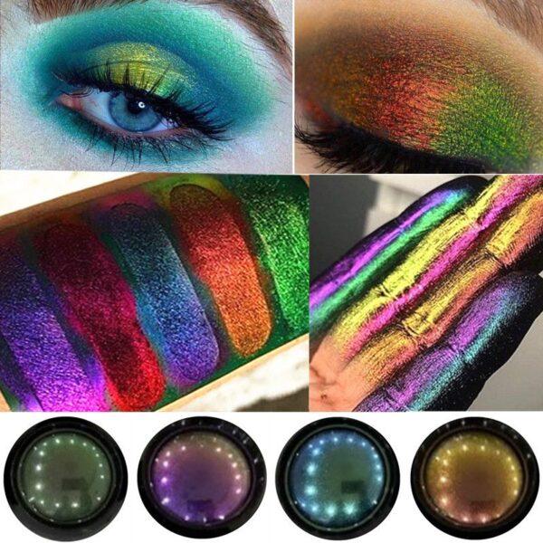 Chameleon Eyeshadow Palette , Gradient Color High Pigmented Eyeshadow Makeup Powder ( 9 Colors ) - Image 22