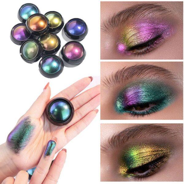 Chameleon Eyeshadow Palette , Gradient Color High Pigmented Eyeshadow Makeup Powder ( 9 Colors ) - Image 19