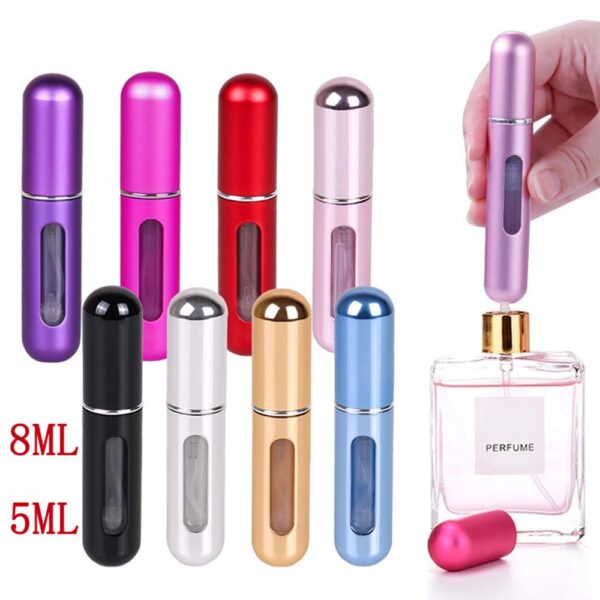 Refillable Mini Perfume Bottle Portable Cosmetic Bottle Spray Bottle Atomizer Spray Container Travel Refillable Bottles 5ml 8ml - Image 2