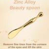 Eye Cream Stick Roller For Face Metal Spatula Puff Applicator Eye Cream Massager Facial Cream Massage Sticks Eye Metal Makeup Spatula Eye Wand 10cm - Image 8