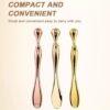 Eye Cream Stick Roller For Face Metal Spatula Puff Applicator Eye Cream Massager Facial Cream Massage Sticks Eye Metal Makeup Spatula Eye Wand 10cm - Image 10