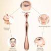 Eye Cream Stick Roller For Face Metal Spatula Puff Applicator Eye Cream Massager Facial Cream Massage Sticks Eye Metal Makeup Spatula Eye Wand 10cm - Image 11
