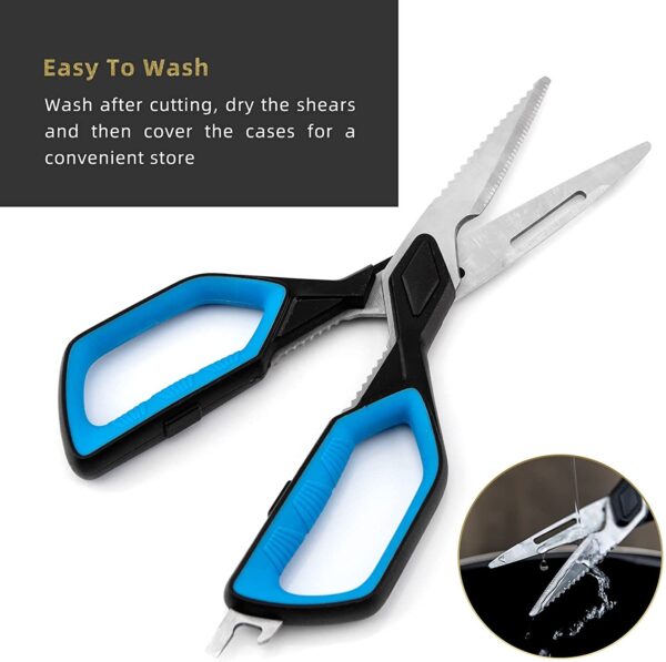 Kitchen Scissors;  Cookit Kitchen Shears Heavy Duty Stainless Steel Chef Shears Utility Come Apart Food Shears for Chicken Poultry Fish Meat Vegetables - Image 5