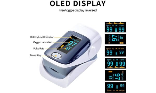 Fingertip Pulse Oximeter And Blood Oxygen Saturation Monitor With LED Display - Image 13