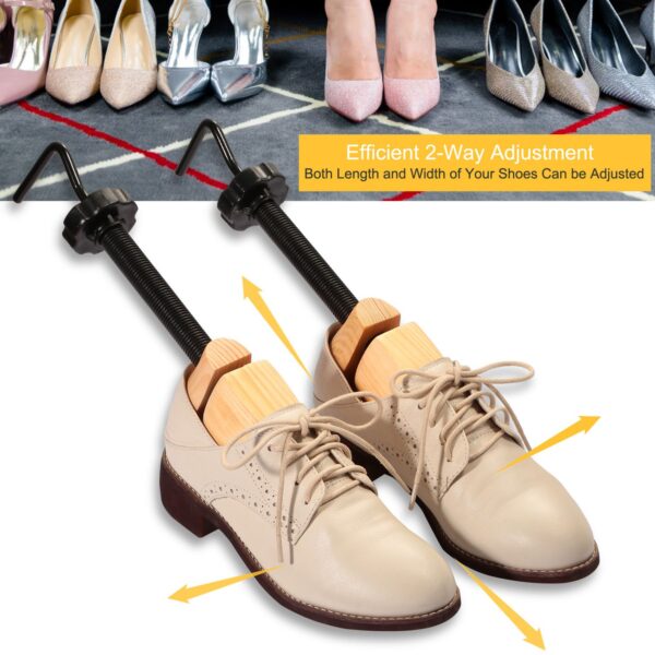 2Pcs Shoe Stretcher 2-Way Shoe Widener Expander Shoe Tree Adjustable Length Width - Image 2