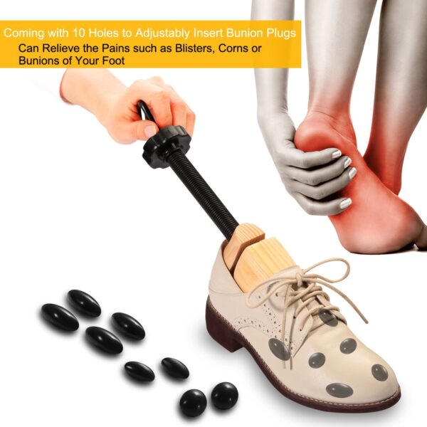 2Pcs Shoe Stretcher 2-Way Shoe Widener Expander Shoe Tree Adjustable Length Width - Image 3