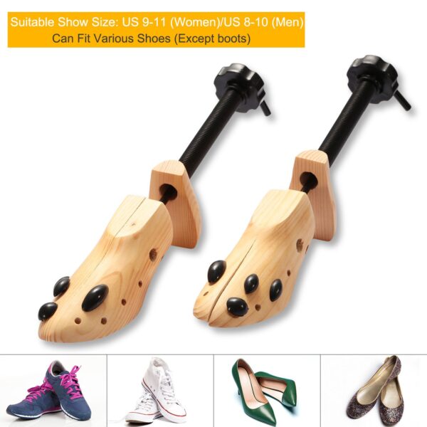 2Pcs Shoe Stretcher 2-Way Shoe Widener Expander Shoe Tree Adjustable Length Width - Image 4