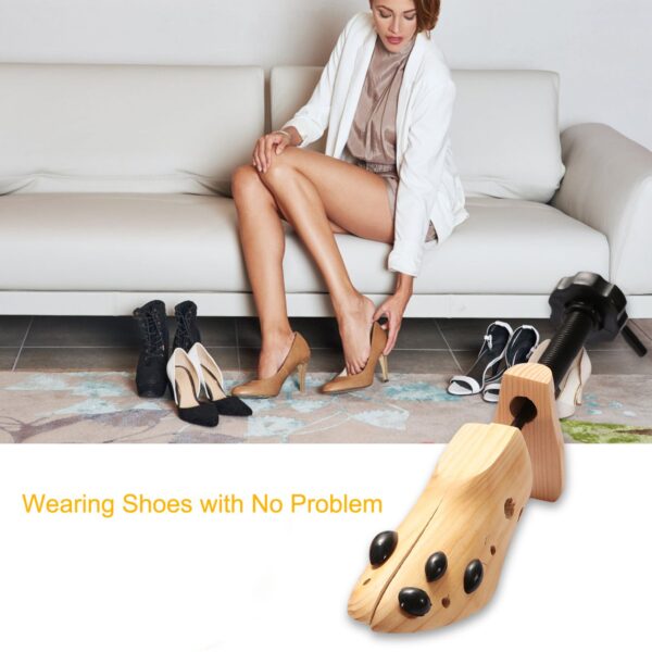 2Pcs Shoe Stretcher 2-Way Shoe Widener Expander Shoe Tree Adjustable Length Width - Image 5