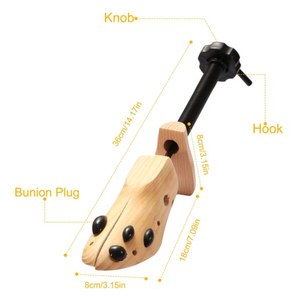 2Pcs Shoe Stretcher 2-Way Shoe Widener Expander Shoe Tree Adjustable Length Width - Image 8