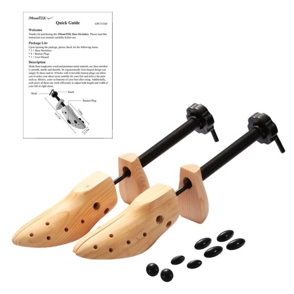 2Pcs Shoe Stretcher 2-Way Shoe Widener Expander Shoe Tree Adjustable Length Width - Image 10