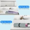 Heat Resistant Silicone Mat For Hot Hair Tools Portable Travel Silicone Mat and Cover For Flat Iron and Curling Iron Hair Straightener Hair Styling Tools 11.81x9.05in - Image 7