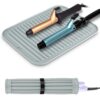 Heat Resistant Silicone Mat For Hot Hair Tools Portable Travel Silicone Mat and Cover For Flat Iron and Curling Iron Hair Straightener Hair Styling Tools 11.81x9.05in - Image 6