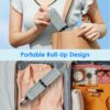 Heat Resistant Silicone Mat For Hot Hair Tools Portable Travel Silicone Mat and Cover For Flat Iron and Curling Iron Hair Straightener Hair Styling Tools 11.81x9.05in - Image 12