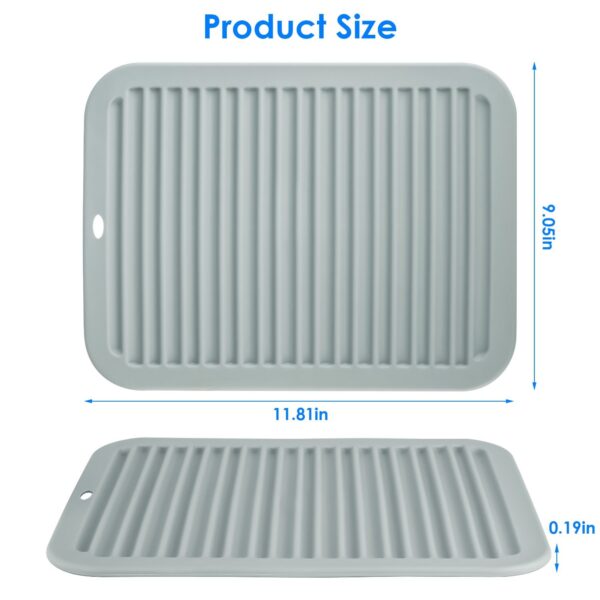 Heat Resistant Silicone Mat For Hot Hair Tools Portable Travel Silicone Mat and Cover For Flat Iron and Curling Iron Hair Straightener Hair Styling Tools 11.81x9.05in - Image 13