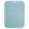 Heat Resistant Silicone Mat For Hot Hair Tools Portable Travel Silicone Mat and Cover For Flat Iron and Curling Iron Hair Straightener Hair Styling Tools 11.81x9.05in