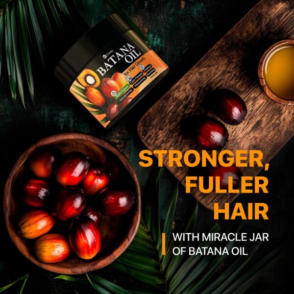 100% Raw Batana Oil for Hair Growth from Honduras Promotes Hair Density Reduces Split Ends for Women and Men 4.23oz - Image 4