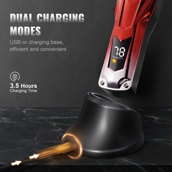VEVOR Professional Hair Clipper Men's Barber Clipper 6800RPM with LCD Display - Image 6