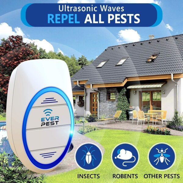 Ultrasonic Pest Control Repeller Plug in 2 Pack Insect Control Defender Cockroach Ants Mice Fly Rat Bedbug Spider Squirrel Roach Bed Bug Mouse Rodent Mosquito - Image 2