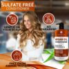 Argan Oil Conditioner Sulfate Free with No Parabens Moroccan Botanicals for Women and Men Professional Moisturizing Anti Frizz Hydrating Solution for Dry Wavy Curly and Color Treated Hair - Image 3