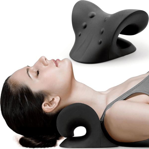 Neck and Shoulder Relaxer, Cervical Traction Device Acupressure Neck Shoulder Back Support Massage Pillow, Neck Stretcher Massager, Posture Corrector for Pain Relief, Cervical Spine Alignment - Image 15